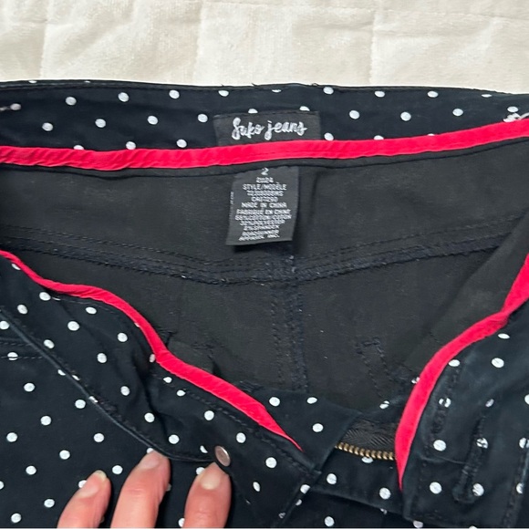 Suko Jeans black & white polka dot cropped pants. Size 2 - Picture 8 of 8